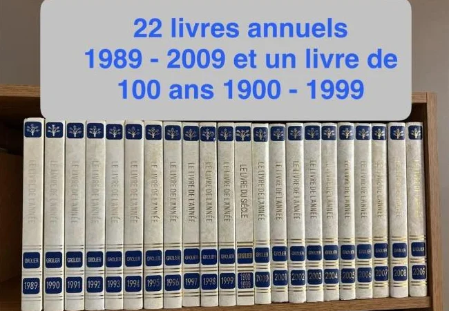 Collection de 22 livres sur les années 1989 à 1999
