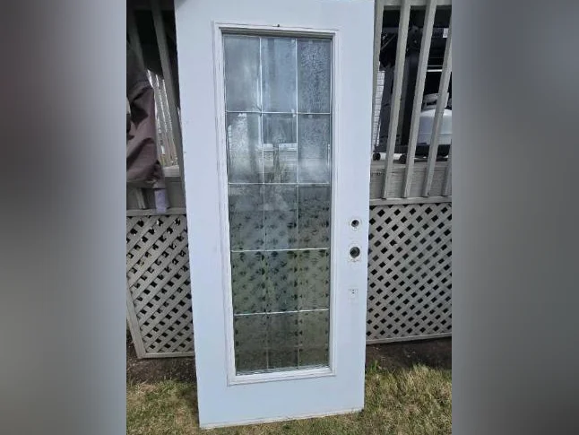 Slab de porte 34 pouces avzc unité vitrée