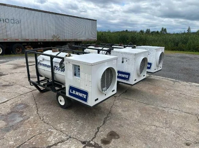 L.B. White Foreman 750DF Chauffage au Gas ou LPG 750000btu Indirect Fired Heater thumbnail 2