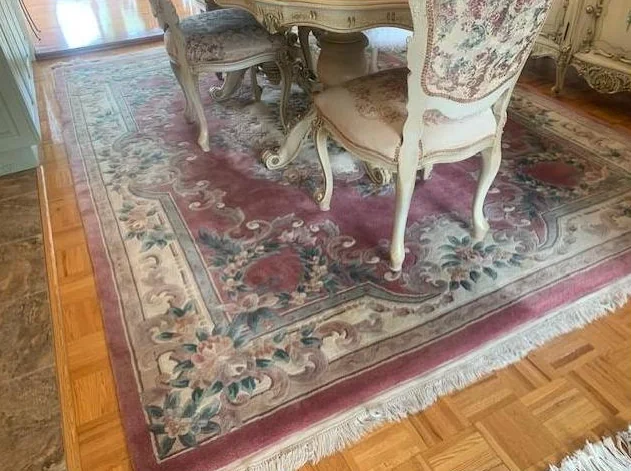 Deux magnifiques tapis en laine Aubusson 8x10 thumbnail 6