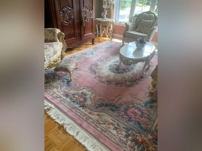 Deux magnifiques tapis en laine Aubusson 8x10 thumbnail 2