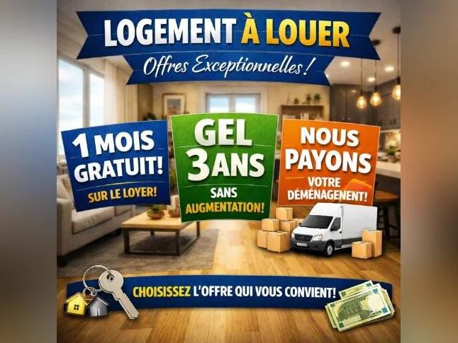 Emplacement exceptionnel face au parc Colonial, Victoriaville Grand 4 ½ à louer –