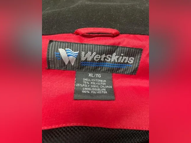 Manteau et pantalon imperméable pour homme, marque WETSKINS grandeur XL thumbnail 2