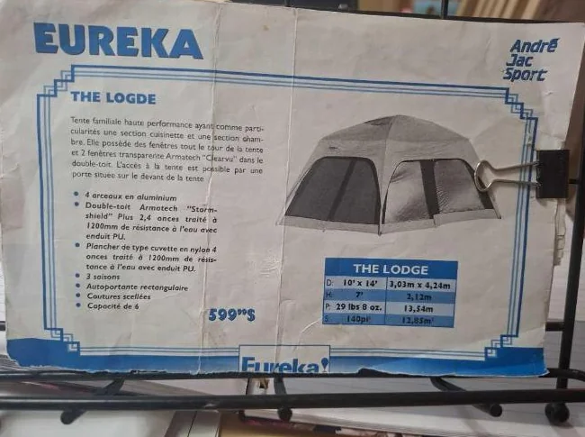 Tente Eureka the lodge