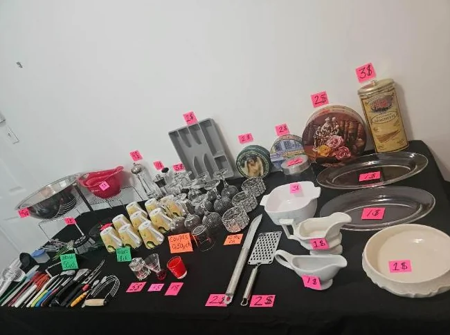 Articles de cuisine variés prix 0,50$ a 5$