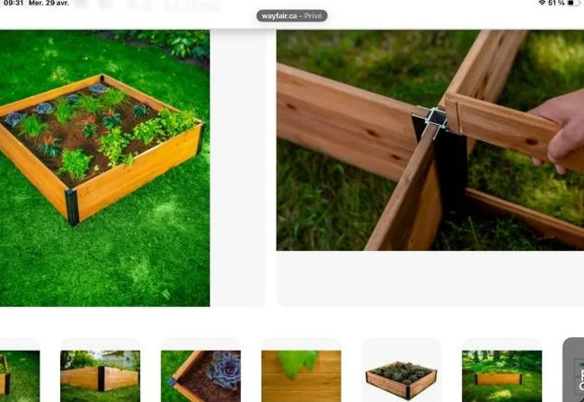 Jardin hors terre en teck thumbnail 2