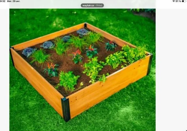 Jardin hors terre en teck