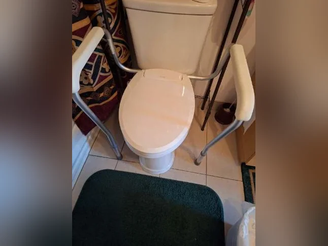 bidet et appui bras pour toilette