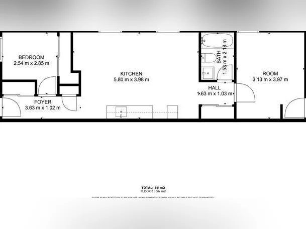 2 Chambres tout rénové au rez-de-chaussée thumbnail 5