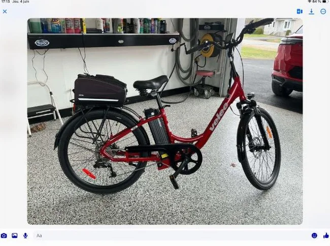 Vélo électrique , Vélec A2 avec grosse batterie 17.5 Ah thumbnail 2