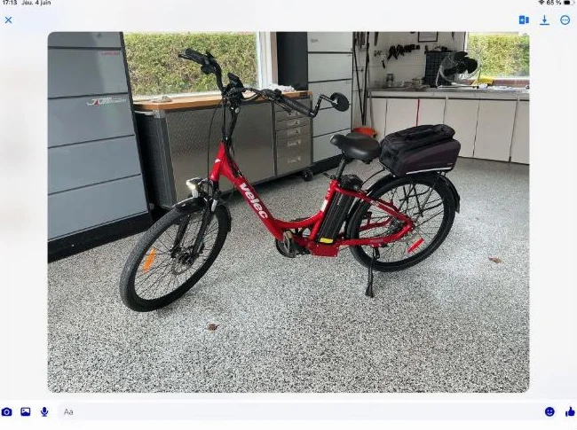 Vélo électrique , Vélec A2 avec grosse batterie 17.5 Ah
