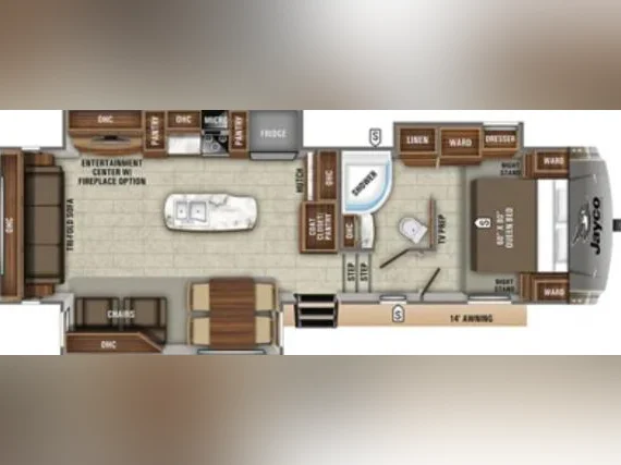 2020 Jayco HT 30.5 CKTS Old Farmhouse. 3 slides.