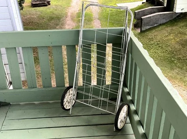 Chariot d'épicerie à roulette