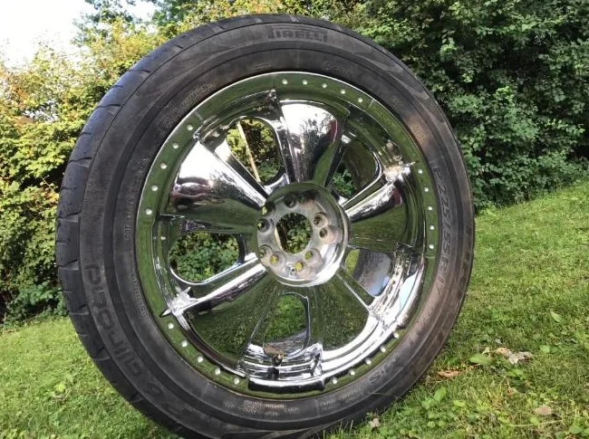 4x "KRUZ K14 ZEN" Polished Chrome 17" Mag Wheels 5x100/5x114.3mm thumbnail 3