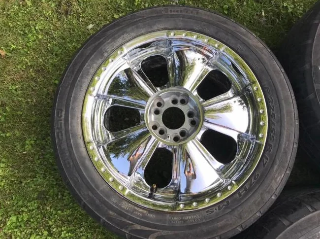 4x "KRUZ K14 ZEN" Polished Chrome 17" Mag Wheels 5x100/5x114.3mm thumbnail 5