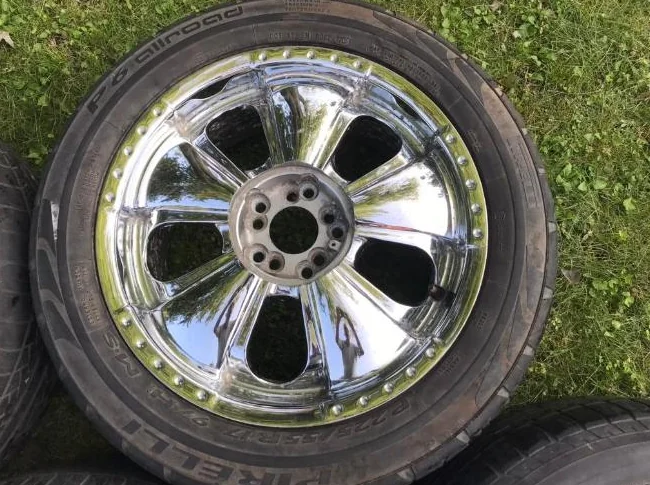 4x "KRUZ K14 ZEN" Polished Chrome 17" Mag Wheels 5x100/5x114.3mm thumbnail 6