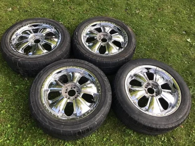 4x "KRUZ K14 ZEN" Polished Chrome 17" Mag Wheels 5x100/5x114.3mm thumbnail 9