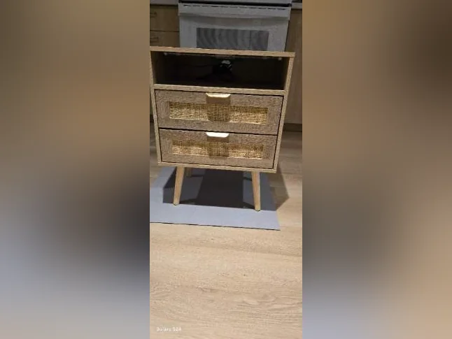 Table de chevet en bois (chêne) thumbnail 2