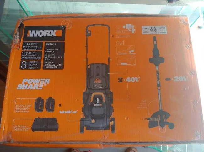 Combo tondeuse et coupe bordure à batterie de marque WORX