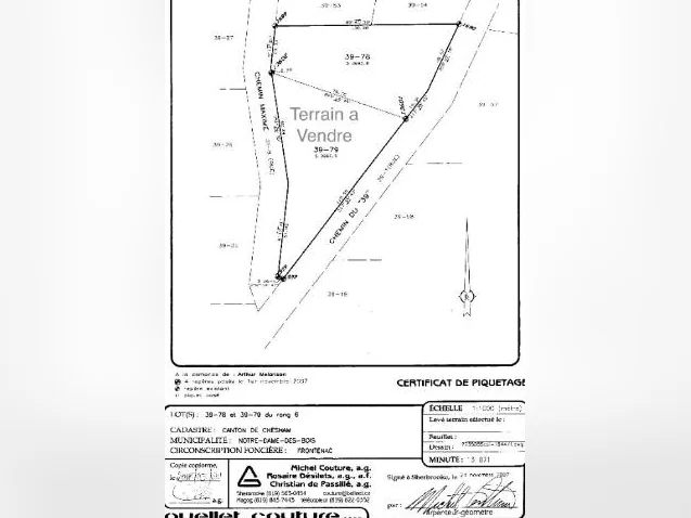 Terrain à Vendre dans le Domaine des Appalaches, Notre-dame-des-Bois