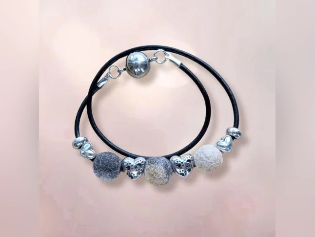 Souvenir, bijoux, bracelet créé avec les poils de votre chat ou chien thumbnail 4