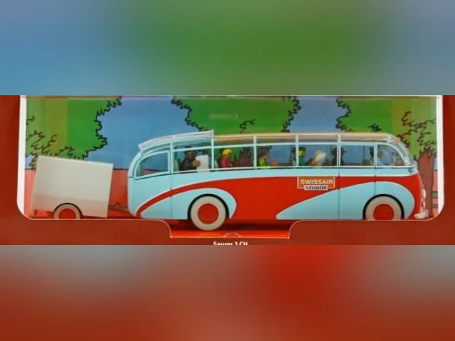 Ensemble complet des modèles réduits de Tintin à l'échelle 1/43.