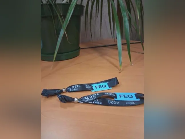 2 bracelets pour le Festival d’été de Québec FEQ 2026 Québec