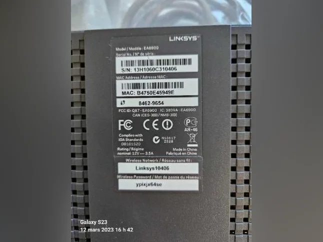 Rooter LINKSYS EA6900 pour Internet thumbnail 3