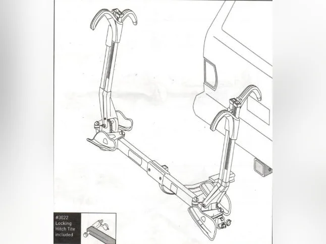 Rack a velo deluxe pour attelage d'auto de marque saris