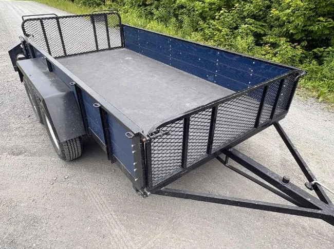 Remorque tandem 62 pouces de large X 10pi4 pouces, 2 essieux de 3500lbs galvanisé