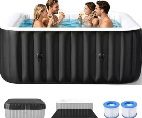 Spa portatif pompe et chauffe eau intérieur extérieur avec abri portatif