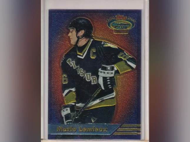 LOT DE 13 CARTES MARIO LEMIEUX 1985-86 OPC STICKER # 97 RECRUE + thumbnail 2