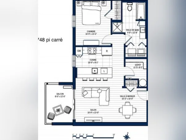 Logement 3 1/2 à louer, cession de Bail. Saint-Romuald, Lévis. Amalgam thumbnail 2