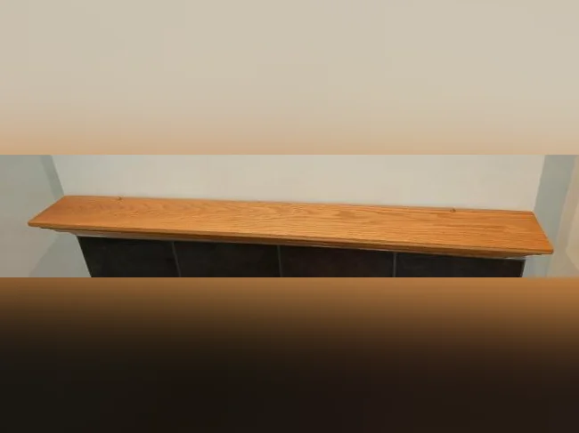 Manteau de cheminée en bois (chêne) thumbnail 4