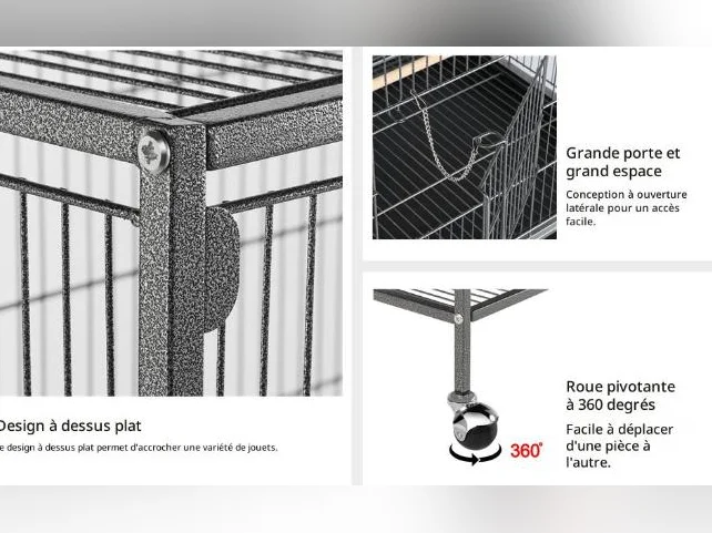Grande Volière pour différents type d'oiseaux thumbnail 2