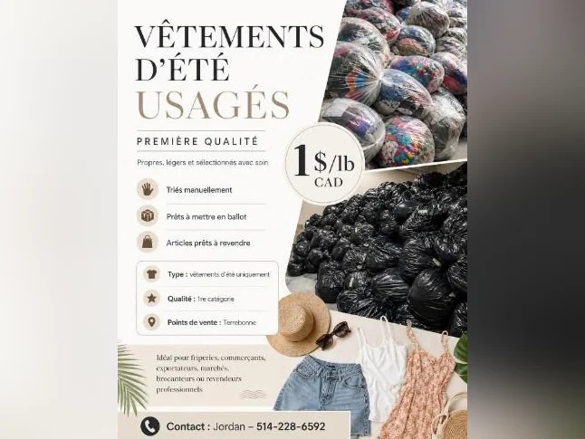 Tu fais des marchés aux puces? J'ai ton stock été
