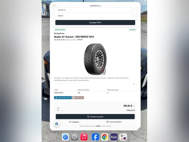 4 pneus 255/55R20 thumbnail 4